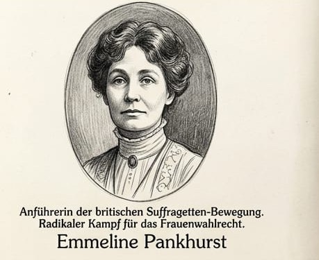 Porträt von Emmeline Pankhurst